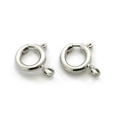 【2ヶ入】【 9mm 引輪 Ni/シルバー 】 アクセサリーパーツ/ヒキワ・フック類/接続金具/金属パーツ/ハンドメイド/自作/材料/手作り素材/オリジナル/ブ...