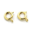 【2ヶ入】【 9mm 引輪 G/ゴールド 】 アクセサリーパーツ/ヒキワ・フック類/接続金具/金属パーツ/ハンドメイド/自作/材料/手作り素材/オリジナル/ブレ...