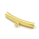 【1本入】【 カン付きパイプ(4.5×30mm) G/ゴールド 】 アクセサリーパーツ/パイプ・ホース/接続金具/金属パーツ/ハンドメイド/自作/材料/手作り素...
