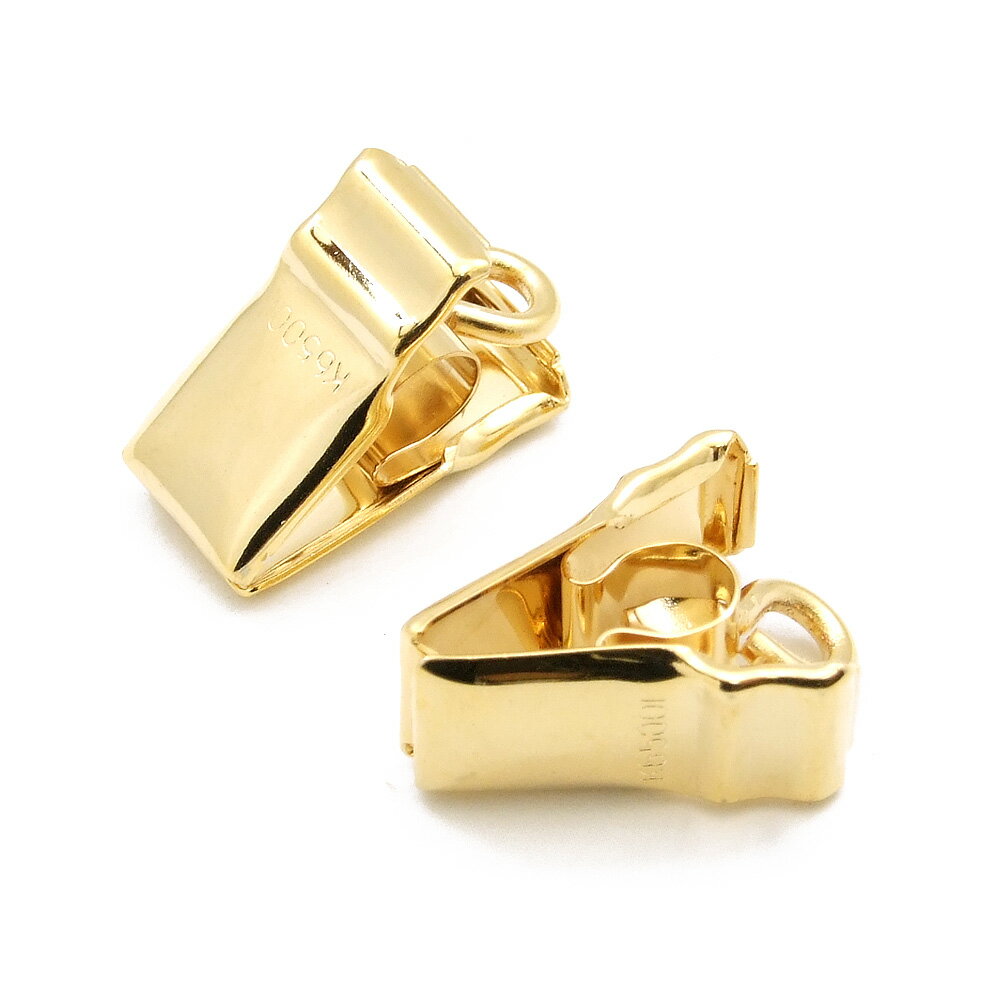 Rakuten - 【2ヶ入】【 帽子留めクリップ G/ゴールド 】 アクセサリーパーツ/クリップ/金具/金属パーツ/ハンドメイド/自作/材料/手作り素材/オリジナル/回転するので便利/特殊パーツ/帽子どめ/多用途クリップ