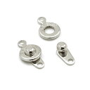 【2セット入】【 ニュークラプスS Ni/シルバー 】 アクセサリーパーツ/フック/留め金具/金属パーツ/ハンドメイド/自作/材料/手作り素材/オリジナル/ロッ...