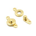 【2セット入】【 ニュークラプスS G/ゴールド 】 アクセサリーパーツ/フック/留め金具/金属パーツ/ハンドメイド/自作/材料/手作り素材/オリジナル/ロック/ネックレス/ブレスレット/回転/固定/メタル/引き輪