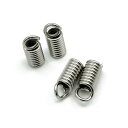 4ヶ入【 3mm紐用コイルオコシ Ni/シルバー 】 アクセサリーパーツ/コイル/金属パーツ/ハンドメイド/自作/材料/手作り素材/オリジナル/ビーズ/真ちゅう...