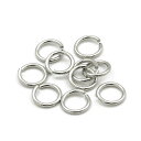 【10ヶ入】【 丸カン 0.8×6 (線径0.8mm) Ni/シルバー 】 アクセサリーパーツ/カン類/接続金具/金属パーツ/ハンドメイド/自作/材料/手作り素...