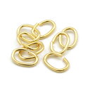 【8ヶ入】【 小判カン 1.0×5×8 (線径1.0mm) G/ゴールド 】 アクセサリーパーツ/カン類/接続金具/金属パーツ/ハンドメイド/自作/材料/手作り...