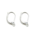【2ペア入】【 フレンチピアス Ni/シルバー 】 アクセサリーパーツ/ピアス・イヤリング/金具/金属パーツ/ハンドメイド/自作/材料/手作り素材/オリジナル/...