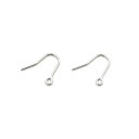 【2ペア入】【 真鍮製U字ピアス金具(S) Ni/シルバー 】 アクセサリーパーツ/ピアス・イヤリング/金具/金属パーツ/ハンドメイド/自作/材料/手作り素材/...