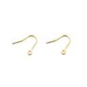 【2ペア入】【 真鍮製U字ピアス金具(S) G/ゴールド 】 アクセサリーパーツ/ピアス・イヤリング/金具/金属パーツ/ハンドメイド/自作/材料/手作り素材/オ...