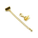 【1セット入】【 10mm平ヒモ留め金具 カシメフックセット G/ゴールド 】 アクセサリーパーツ/カシメセット/カシメ/金属パーツ/ハンドメイド/自作/材料/手作り素材/オリジナル/ヒモドメ/紐/ネックレス/エンドパーツ/リボン