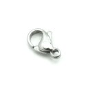 【ステンレス製パーツ】1ヶ入【ロブスターフックM 11mm】 <金属アレルギーでお悩みの方!>サージカルステンレスパーツ/アレルギーフリー/アクセサリーパーツ/部品/stainless/自作/修理