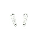 【ステンレス製パーツ】2ヶ入【板ダルマ 10mm(レーザー刻印入り)】 <金属アレルギーでお悩みの方!>サージカルステンレスパーツ/アレルギーフリー/アクセサリーパーツ/部品/stainless/自作/修理