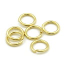 【6ヶ入】【 丸カン 1.2×9 (線径1.2mm) G/ゴールド 】 アクセサリーパーツ/カン類/接続金具/金属パーツ/ハンドメイド/自作/材料/手作り素材/...