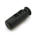 【1ヶ入】【 NIFCO(ニフコ) コードロック CL-4 黒/ブラック 】(3mm〜4mm紐用・2穴)ヒモの長さ調節に! ハンドメイドパーツ/アクセサリーパー...