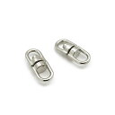 【2ヶ入】【 キーホルダー用回転カン 13mm Ni /シルバー 】 アクセサリーパーツ/キーホルダー/ストラップ/金具/ハンドメイド/修理/自作/材料/手作り...