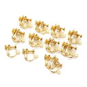 ※アウトレット品※【10ペア入】【 ネジバネイヤリング金具(カン付) G/ゴールド 】 アクセサリーパーツ/ピアス・イヤリング/金具/金属パーツ/ハンドメイド/...