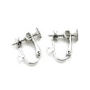 【1ペア入】【 芯立ネジバネイヤリング金具(No.106) Ni/シルバー 】 アクセサリーパーツ/ピアス・イヤリング/金具/金属パーツ/ハンドメイド/自作/材...
