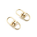 【2ヶ入】【 キーホルダー用回転カン 19mm G /ゴールド 】 アクセサリーパーツ/キーホルダー/ストラップ/金具/ハンドメイド/修理/自作/材料/手作り素...