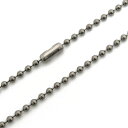 【チタン製】2.3mmボールチェーンネックレス(※コネクタータイプ) 【長さ:90cm】 アクセサリーパーツ/アレルギーフリー //チタンチェーン チタンネック...