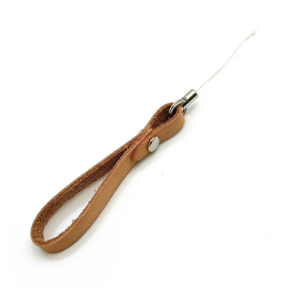 1ヶ入【 シンプルレザーストラップ 】 アクセサリーパーツ/ストラップ/金具/ビーズ/ハンドメイド/自作/材料/手作り素材/オリジナル
