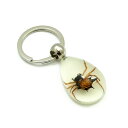 ミニミニInsect Keyring 【トゲグモ(SSサイズ)】夜光タイプ　SS10300 キーホルダー/昆虫/アクセサリーパーツ/ペンダントトップにも/ストラップ/海外雑貨/キーリング/キーチャーム/レジン/樹脂