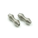 2ヶ入【 巻きコイルビーズ(2山型) Ni/シルバー 】 アクセサリーパーツ/パイプ・ホース/金属パーツ/ハンドメイド/自作/材料/手作り素材/オリジナル/トッ...