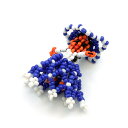1ヶ入【メキシコ 手作りビーズ人形(B02)】アクセサリーパーツ/ペンダントトップ/チョーカー/ネックレス/ビーズ/人形/手作り/インディアン/天然素材/民芸/...