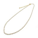 【 パールチェーンネックレス 3mm G/ゴールド 】40〜60cm 樹脂/パール/チェーン/アクセサリーパーツ/ネックレス/アジャスター/かわいい/素材/カラ...