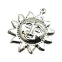 【シルバー925パーツ】【太陽トップ】アクセサリーパーツ/ペンダントトップ/メタル/stainless/金属/メンズ/レディース/トップ/ヘッド/手作りアクセサ...