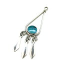 【シルバー925パーツ】【ターコイズしずく型トップ】アクセサリーパーツ/ペンダントトップ/メタル/stainless/金属/メンズ/レディース/トップ/ヘッド/...