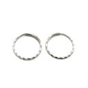 【シルバー925パーツ】【ツイストフープピアス 1ペア】アクセサリーパーツ/ピアス金具/メタル/925/金属/メンズ/レディース/トップ/イヤリング/手作りアク...