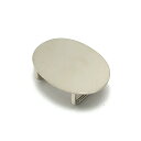 1ヶ入【楕円板付き帯留め金具 33mm×25mm Ni/シルバー 】 【四分〜五分紐用】 ハンドメイド/手作りアクセサリー/手芸用品/着物/手作りブローチ/振袖...
