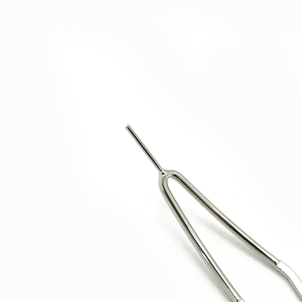 1本入【二本足 変形U字型簪 S-2※1×10mm棒付※ (全長約:145mm)　Ni/シルバー 】 【28...