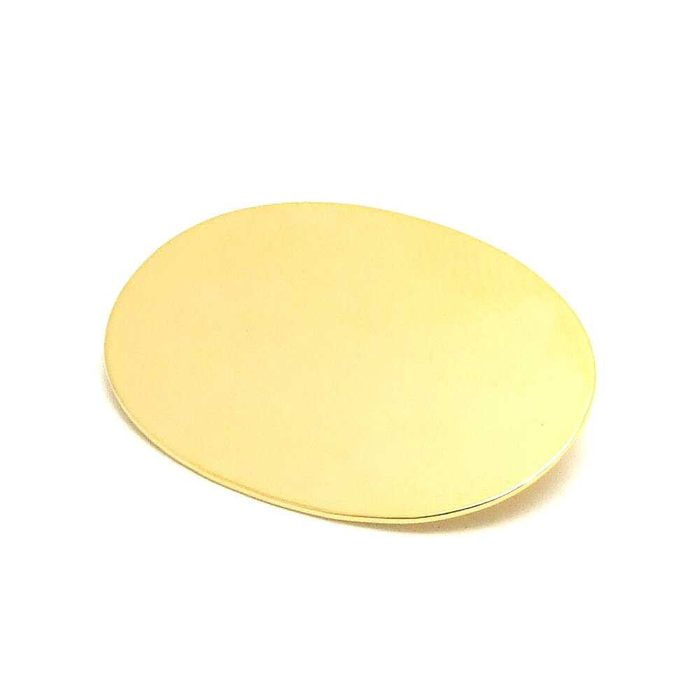 Rakuten - 1ヶ入【 23mm×32mm 楕円ヨコ板ブローチ金具　G/ゴールド】【301】 アクセサリー/板付き/ハンドメイド/手作りアクセサリー/回転ブローチピン/円/オシャレ/ワンポイント/金具/服飾金具/帽子/手作り金具/自作/土台