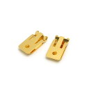 2ヶ入【 シューズクリップ G/ゴールド 】【322】 アクセサリーパーツ/フック金具/ハンドメイド/手作りアクセサリー/クリップ/メタル/靴/ワンポイント/土...