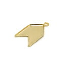 1ヶ入【 デザインミール皿カン付 S-09 G/ゴールド 】【312】 アクセサリーパーツ/ミール皿/カン/金具/アクセサリー/装飾/金属/ペンダントトップ/手...