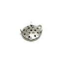 1ヶ入【 12mm カン付シャワートップ金具 Ni/シルバー 】【313】 アクセサリーパーツ/シャワー皿/カン/金具/アクセサリー/装飾/金属/ペンダントトッ...
