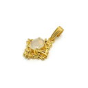 1ヶ入【 天然オパールデザイントップ G/ゴールド 】【026】 アクセサリーパーツ/ペンダントトップ/ヘッド/金具/アクセサリー/装飾/金属/シェル/手作り/...