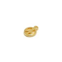 1ヶ入【 ミニピースマークトップ PM-9 G/ゴールド 】【025】 アクセサリーパーツ/ペンダントトップ/ヘッド/金具/アクセサリー/装飾/金属/平和/手作...