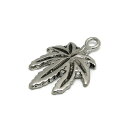 1ヶ入【 マリファナトップ ML-4 Ni/シルバー 】【025】 アクセサリーパーツ/ペンダントトップ/ヘッド/金具/アクセサリー/装飾/金属/アメリカン/手...