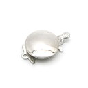 1ヶ入【 1連用 レバーロック クラスプ (T02-1) Ni/シルバー 】【252】 アクセサリーパーツ/接続金具/特殊/金具/アクセサリー/装飾/ロック/手...