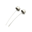 2ヶ入【 ピン付きカツラ金具 Ni/シルバー 】【325】 アクセサリーパーツ/カツラ金具/特殊/金具/アクセサリー/装飾/ロック/手芸/手作り/ハンドメイド/...
