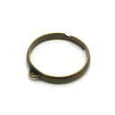 1ヶ入【 三角カン付リング金具 AG/アンティークゴールド 】【162】 アクセサリーパーツ/リング金具/リング/金具/アクセサリー/装飾/チャーム/手芸/手作...