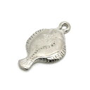 1ヶ入【 メタルヒラメトップ Ni/シルバー 】【035】 アクセサリーパーツ/ペンダントトップ/ヘッド/金具/アクセサリー/装飾/金属/海/手作り/ハンドメイ...