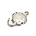 1ヶ入【 メタルエイトップ Ni/シルバー 】【035】 アクセサリーパーツ/ペンダントトップ/ヘッド/金具/アクセサリー/装飾/金属/海/手作り/ハンドメイド...