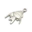 1ヶ入【 ミニエンゼルフィッシュチャーム Ni/シルバー 】【031】 アクセサリーパーツ/ペンダントトップ/ヘッド/金具/アクセサリー/装飾/金属/海/手作り...