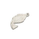 1ヶ入【 ミニダイヤカットフィッシュチャーム Ni/シルバー 】【031】 アクセサリーパーツ/ペンダントトップ/ヘッド/金具/アクセサリー/装飾/金属/海/手...