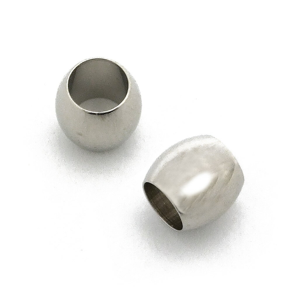 2ヶ入【 甲丸金属ビーズ 7.5×7 Ni/シルバー 】【323】 アクセサリーパーツ/金属ビーズ/ビーズ/金具/アクセサリー/装飾/金属/甲丸/手作り/ハンドメイド/ワンポイント/ジュエリー/メタル/服飾/オリジナル/チャーム/ネックレス/材料/シンプル