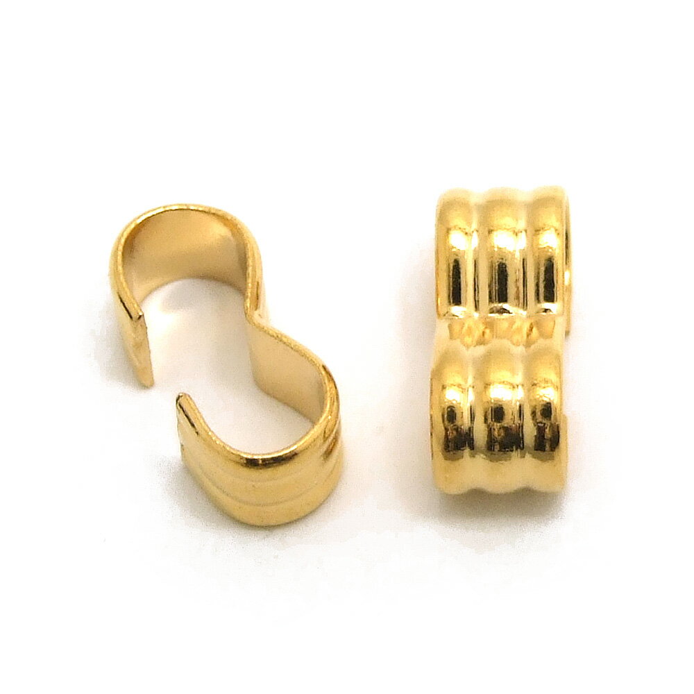 Rakuten - 2ヶ入【 3の字カンM 5mm用 G/ゴールド 】 アクセサリーパーツ/留め金具/接続/金具/アクセサリー/装飾/金属/つなぎ/手作り/ハンドメイド/ワンポイント/ジュエリー/メタル/服飾/オリジナル/ネックレス/材料/メガネカン