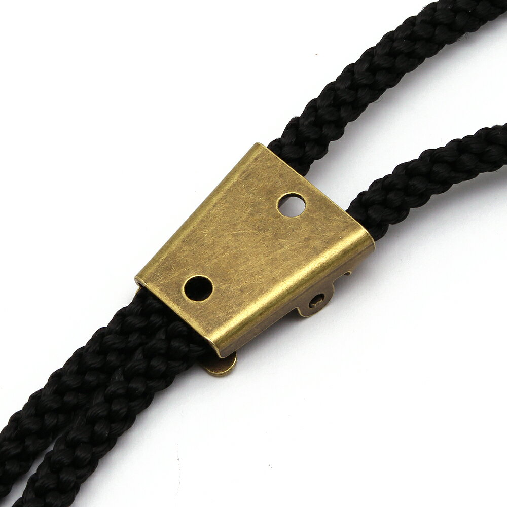 Rakuten - ループタイ用ラリエート 【LARI-05-AG】アンティークゴールド (4mm〜5mm紐用) ループタイの長さ調節金具 アクセサリーパーツ/ラリエート/ループタイ/接着/土台/ねじ止め穴あき/手作り/ハンドメイド/パーツ/部品