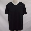 【中古】 【送料無料】 古着 メンズM NIKE/ナイキ ポリエステル Tシャツ プラシャツ 半袖 スポーツ トレーニング 吸汗速乾 通気性 ブラック 5405...